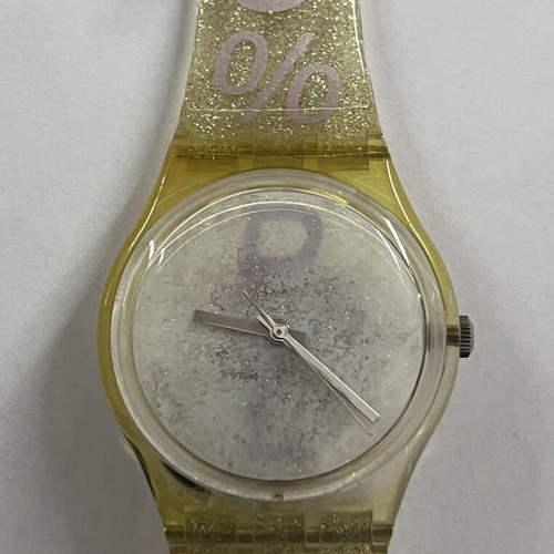 Swatch 100% watch, beige, 1994