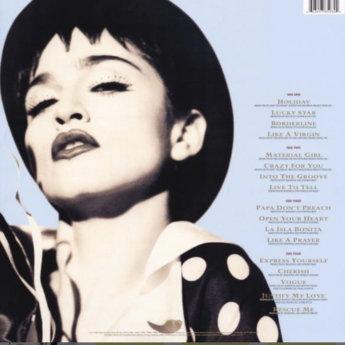 Madonna The Immaculate Collection vinyl album