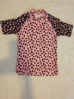 Next Girls' Sun Protection Shirt Size 10 Like New Black Pink