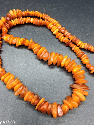 Vintage κολιέ από αυθεντικό κεχριμπάρι Βαλτικής, μεταχειρισμένο, 45gr