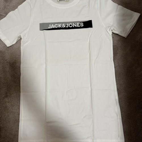 Jack & Jones men's t-shirt white like new, size S/M