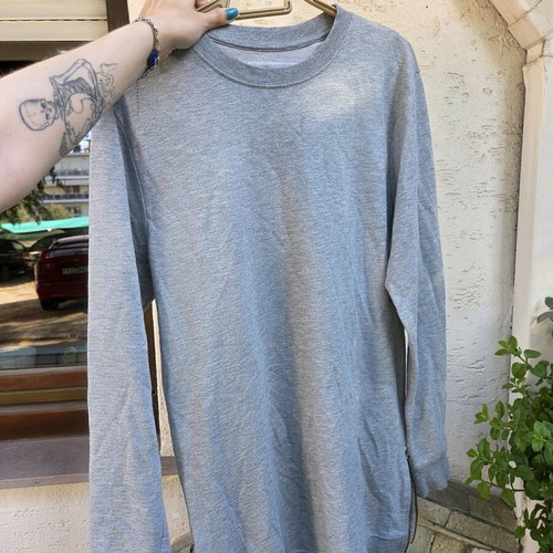 Pull&Bear Grey Oversize Longline Sweatshirt Like New
