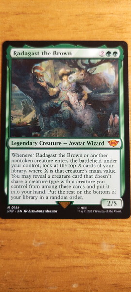 Radagast the Brown. LOTR-TME. Magic the Gathering