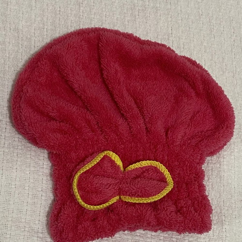 Hair Cap for Bath like new, fuchsia color