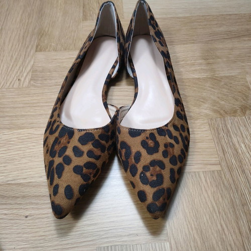 Pointed leopard ballet flats new, synthetic