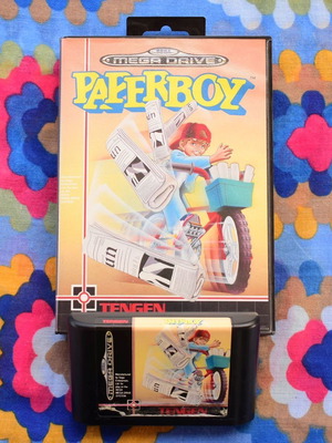 Paperboy Sega Mega Drive game used, action arcade 1990