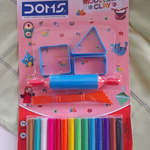 Doms Modelling Clay new set with 14 colors and molds
