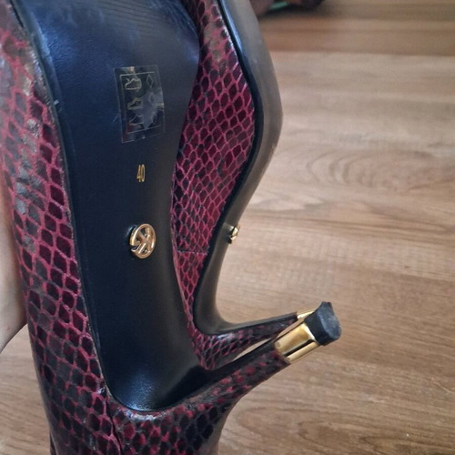 Kurt Geiger pumps used, snake print, 8cm heel, size 40