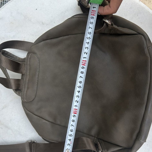 Backpack bag, beige and brown