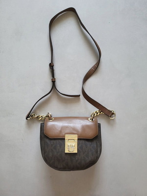 Michael Kors crossbody bag used, tan brown