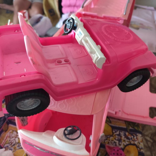 Barbie camper used with car and toys