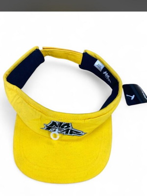 No Fear yellow visor with black logo