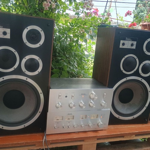 Denon TU-355 and PMA-232 vintage stereo amplifier set like new