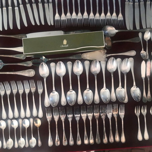 Silver-plated Service Christofle. Rubans Collection