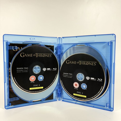 Game of Thrones The Complete Second Season Blu-ray like new with English subtitles