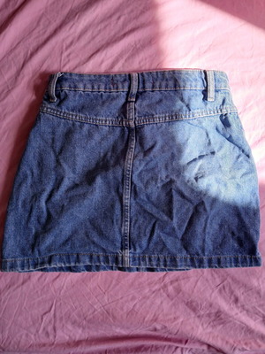 Denim mini skirt like new, blue, size XS