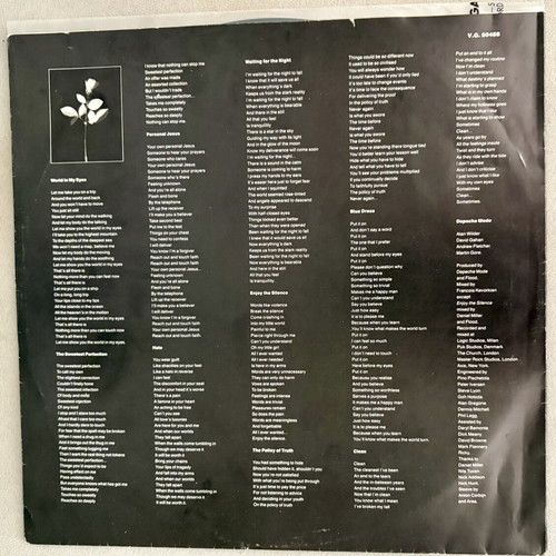 Depeche Mode Violator vinyl record used, electronic genre