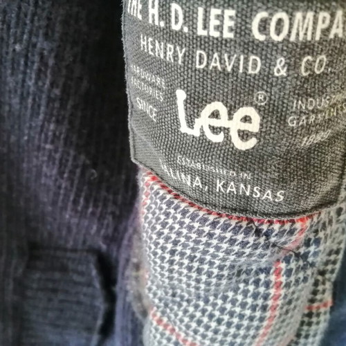Montgomery coat Lee jeans used, medium size, blue