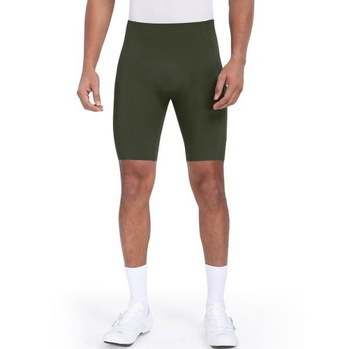 Santic men's cycling shorts with 4D padding, dark green