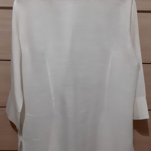 Zara White Linen Shirt Large, Long, Like New
