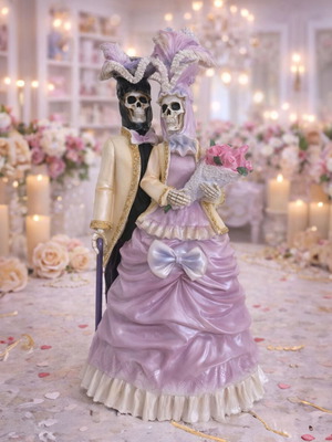 Decorative Gothic Figurine The Loving Couple new, polyresin