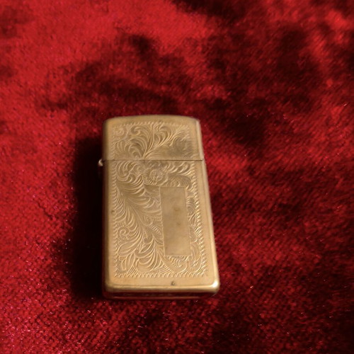 Zippo Venetian Brass lighter used, collectible 1995 Canada edition