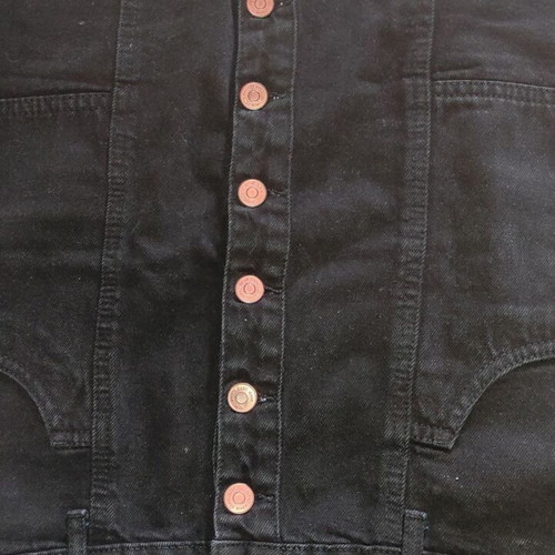 Stradivarius black denim skirt used, size 42