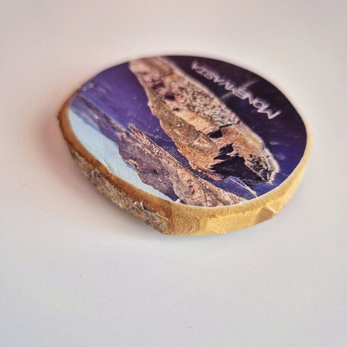 Wooden Monemvasia fridge magnet new