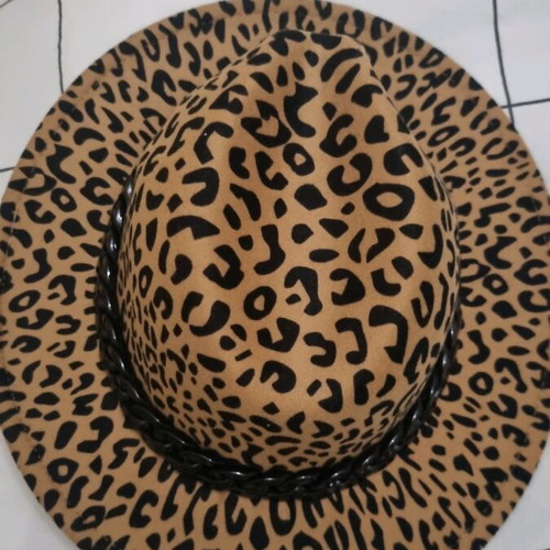 Panama hat type large hairy hat like new