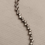 Silver 925 bracelet with zircon new, heavy