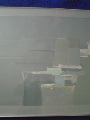 Dimitrios Koukos 'Aegina' silk screen print, signed collectible