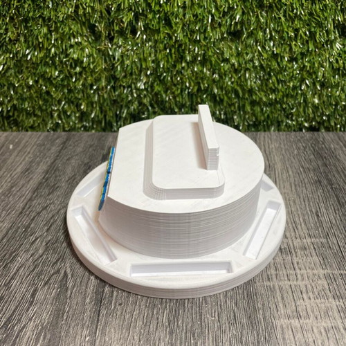 Circular Stand for Gameboy Advance SP and 8 Cartridges 3D Print