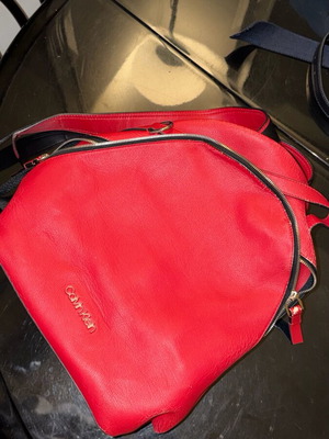 Calvin Klein backpack bag used, red