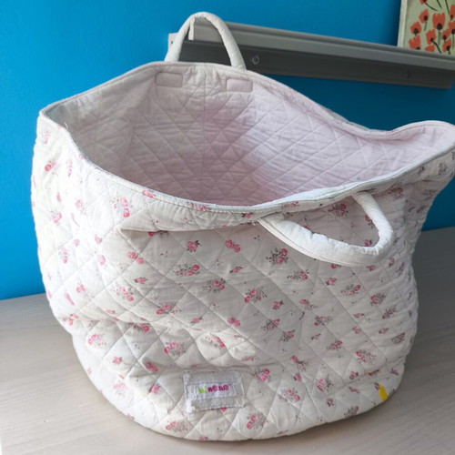 Soft cotton toy storage bag