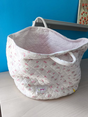 Soft cotton toy storage bag