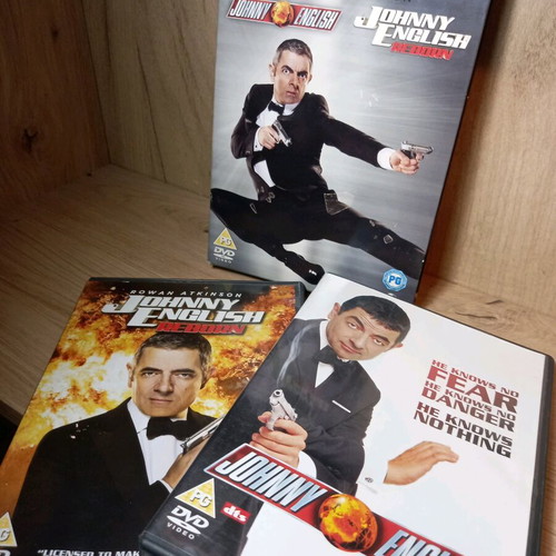 Johnny English 1 & 2 DVD box like new with English subtitles