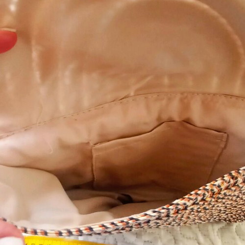 Straw envelope bag
