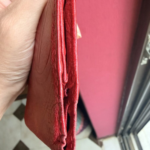 Red wallet used