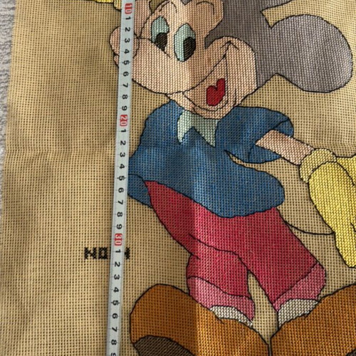 Micky Mouse embroidered design handmade like new