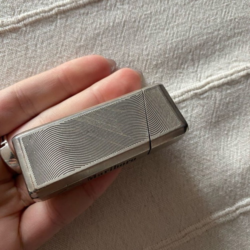 Marlboro silver metal lighter case used