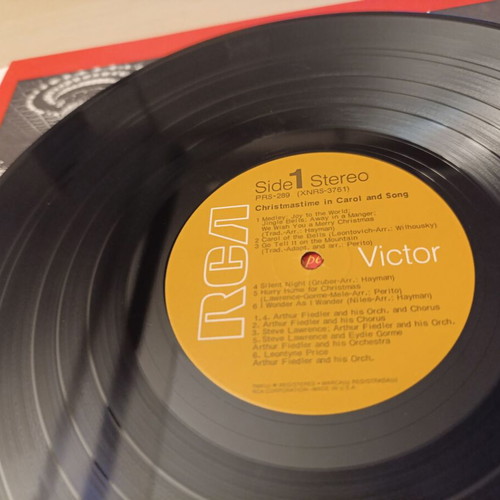 Set of 3 used vinyl records with Nicole Croisille, Christmastime, Farr Family Band