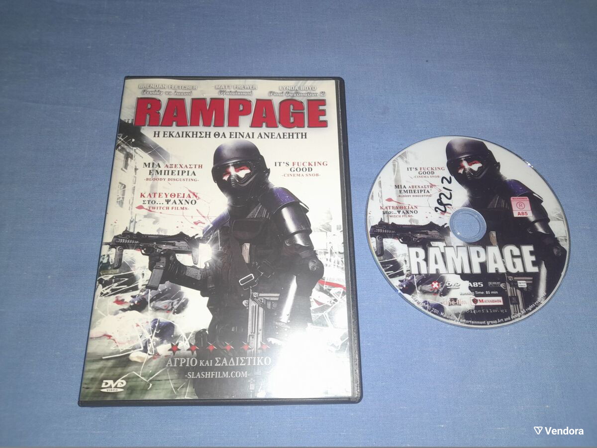 Rampage DVD used, adventure with subtitles - € 2,00 - Vendora.cy