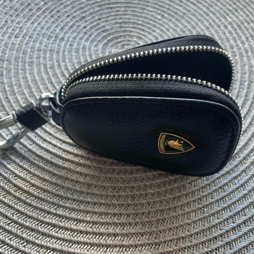 Lamborghini Leather Car Key Case new, premium natural leather