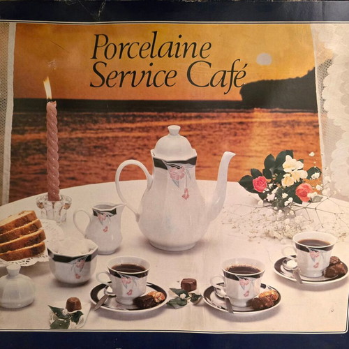 Vintage Zaječar porcelain coffee and tea set, like new, 15 pieces