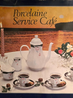 Vintage Zaječar porcelain coffee and tea set, like new, 15 pieces