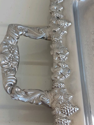 Silver Plated Victorian Rococco Serving Tray like new, French origin