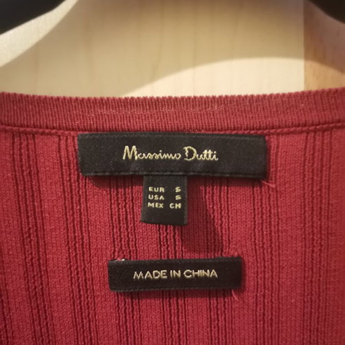 Massimo Dutti sleeveless cotton wrap dress, like new, brick color