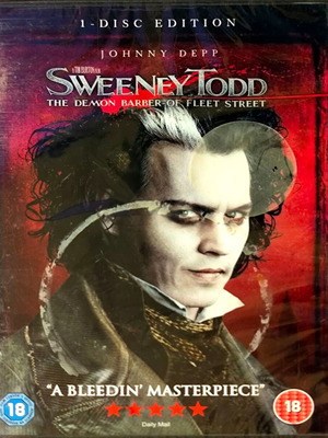 Sweeney Todd: Ο φονικός κουρέας της οδού Φλιτ DVD, sealed