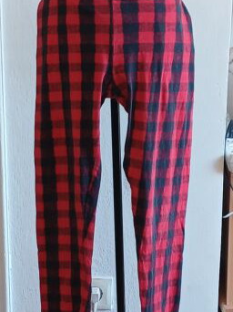 Καρό leggings Tally Weijl size 40 σαν καινούργιο, κόκκινο-μαύρο