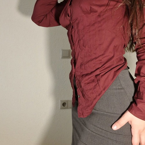 Gas burgundy fitted shirt vintage like new